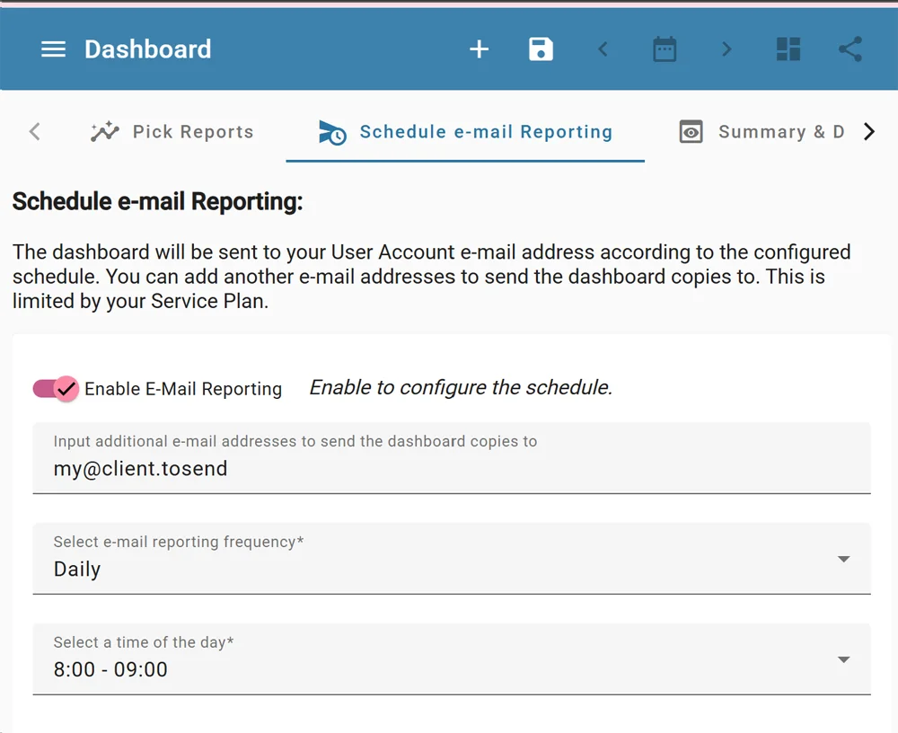 Automatizované dashboardy